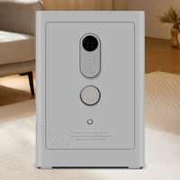 CEQSAFE Coffre-fort intelligent Wi-Fi antivol en acier avec alarme, empreinte digitale et mot de passe pour la sécurité à domicile et au bureau
