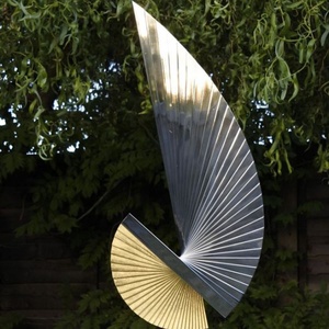 Décoration extérieure En Métal Aurora Borealis sculpture en Acier inoxydable Poli - Product Image 1
