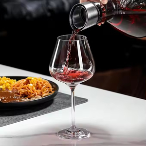 Copas de Vino de Cristal Soplado a Mano, Libres de Plomo, Transparentes, de Gran Capacidad, para Vino Tinto Borgoña - Product Image 6