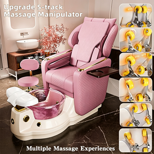 Fauteuil de massage des pieds électrique multifonctionnel inclinable de luxe professionnel intelligent RJ avec bol en verre pour salon et spa, toutes positions - Product Image 5