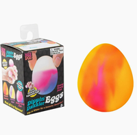 Mainan Penghilang Stres Bentuk Telur Paskah dari Karet ODM dengan Pemulihan Lambat untuk Anak-anak NeeDoh Dippin Dazzler Egg