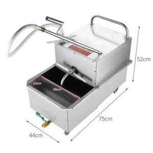 Easy Operation Stainless Steel Deep <b>Fryer</b> with Cooking Oil Filter Used Oil Purification <b>Machine</b> for Food Processing - Product Image 6