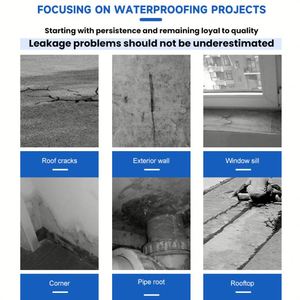 Revêtement imperméable en polyuréthane, scellant pour béton, revêtement imperméable pour toiture, matériaux de construction pour toiture, sous-sol, mur - Product Image 5