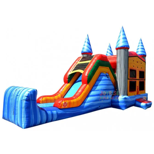 JOYRISE - Castillo Inflable con Tobogán para Niños Pequeños, Casa <span class=keywords><strong>de</strong></span> Brinco Inflable para Exteriores, Combinación <span class=keywords><strong>de</strong></span> Tobogán y Brincolín para Fiestas Infantiles, 7x4x4m - Product Image 1