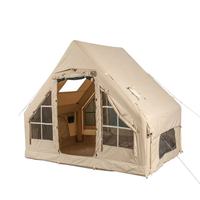 Tente gonflable de camping et pique-nique multi-personnes en tissu Oxford double couche imperméable et résistant aux UV