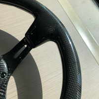 TIYPEOR Volant universel personnalisé en Fiber de carbone véritable 320mm de profondeur Modification du trou de la tige de disque Dérive