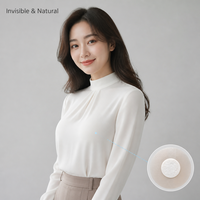 Cache-tétons en silicone couleur chair, auto-adhésifs, réutilisables, discrets et doux pour robes dos nu et sans bretelles