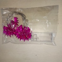 Guirlandes lumineuses LED en forme de chauve-souris violettes à piles pour Halloween, lumières féériques effrayantes pour les fêtes, la décoration de la maison et des fenêtres