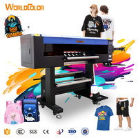 2025 Imprimante Dtf industrielle 5 I3200 avec 12 couleurs pour usine d'impression de vêtements de t-shirts Imprimante Dtf 60cm avec secoueur de four automatique