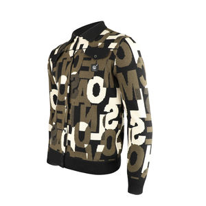 लक्जरी पुरुषों के स्वेटर फ्रेंच पुराने मनी स्टाइल रंग ब्लॉक डिजाइन थर्मल बुना हुआ बुनाई - Product Image 6