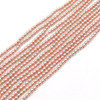Fournitures de fabrication de bijoux en gros, perles en verre imitation or rose 769 à trou traversant, cristal 5A, pour la création de colliers et bracelets