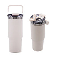 Fiole thermique isolée sous vide à double paroi Tasse de voyage Tumbler Bouteilles thermos pour support de voiture