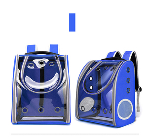 Oxford malzeme evcil hayvan taşıyıcı sırt çantası uzay kapsülü kabarcık kediler ve yavrular için fermuar kapatma ile şeffaf tasarım - Product Image 1