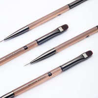 ZRKGEL – Nouveau Kit de Pinceaux Professionnels de Luxe sur Mesure à 2 Têtes pour Gel Constructeur et Liner, en Nylon, avec Porte-Échantillons, pour Usage Professionnel