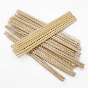 Hot Sale Factory Supply discount disposable round chopsticks 100% natural bamboo