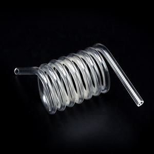 石英ガラスヘリックスチューブ高温耐性石英スパイラル反応チューブ工場カスタム - Product Image 1
