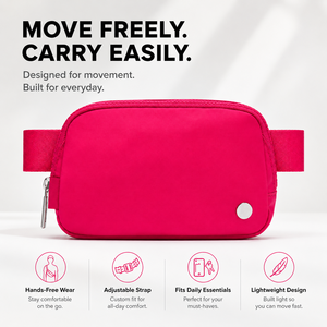 USA Oversea Warehouse Premium Breathable Durable Pouch Waist Bag Women Fanny Pack Crossbody for Running Travel 1L Capacity - Product Image 2