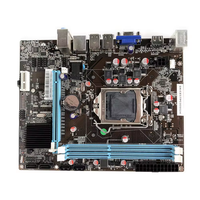 H61 motherboard DDR3 1156 pin P55, komputer desktop motherboard DDR3 memori mendukung i3 530 i5 750 660 CPU