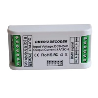 Décodeur led dmx 512 de haute qualité Contrôleur DMX 3CH ou 4CH
