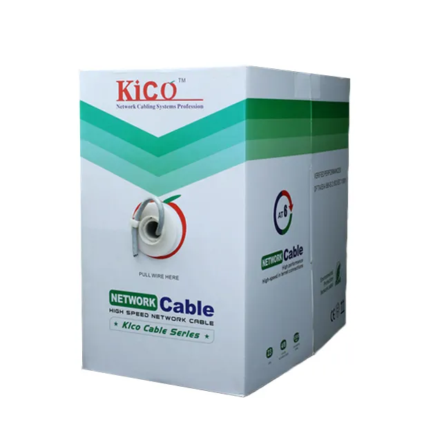 Guangzhou Factory CAT6 UTP cavo di comunicazione KICO Indoor LAN Cable CAT 6 4P Twisted Pair sistema di telecomunicazione/cablaggio X601