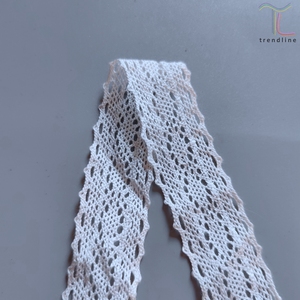 3cm Pure Ivory White Black Gallon Torchon Cotton Woven <strong>Lace</strong> Trim <strong>for</strong> <strong>Sleeves</strong> - Product Image 5