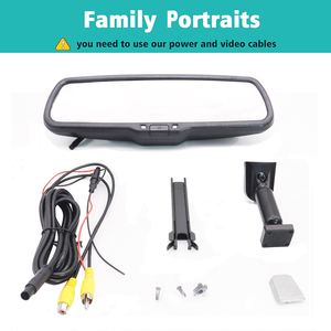 Smartour 4.3 "écran Starlight Vision nocturne caméra de recul <span class=keywords><strong>Fisheye</strong></span> voiture caméra ensemble pour Toyota voiture moniteur caméscope - Product Image 6