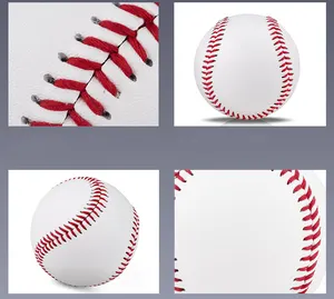 फैक्टरी थोक पु रबर फोम बेसबॉल मानक आकार 9 शुद्ध सफेद बिना पैटर्न वाला नरम थोड़ा लोचदार बेसबॉल