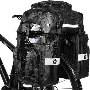Sacoche de selle multifonctionnelle en toile pour motos et vélos, durable, avec rangement supplémentaire, attachable, sacoches latérales pour le cyclisme - Product Image 4