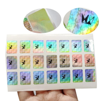 Autocollant holographique personnalisé 2D 3D, étiquette holographique de sécurité anti-contrefaçon, scellé anti-effraction VOID, adhésif laser en nid d'abeille