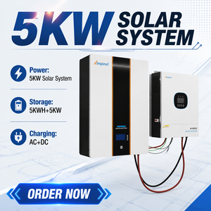 Batterie au lithium Ampinvt 5KW 51.2V 100Ah 5.1kWh pour système solaire |   Stock US |   Plus de 6000 cycles |   BMS CAN/RS485/RS232 Lifepo4 - Product Image 1