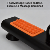 Appareil d'exercice à pédales pliable pour la rééducation des jambes et des bras avec points de massage