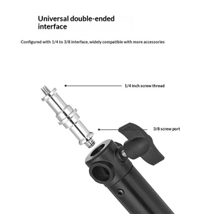 Support de lampe annulaire réglable pour téléphone portable/caméra vidéo, usage professionnel (barbier, photographie), trépied léger et portable, 10 kg - Product Image 2
