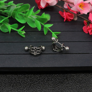 Pendientes Huggie de yunnique, pendientes de aro geométricos huecos con forma de estrella de acero de titanio para hombres y mujeres - Product Image 4