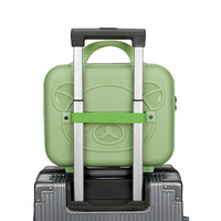 2025 usine directe 14 pouces rétro petite valise ABS motif à la mode fermeture à glissière lumière embarquement maquillage