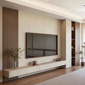 Meuble <span class=keywords><strong>TV</strong></span> flottant moderne et minimaliste au prix d'usine, style italien ultra-simple, meuble <span class=keywords><strong>mural</strong></span> ou sur pied pour le rangement du salon - Product Image 1