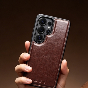 Funda para Teléfono <span class=keywords><strong>Samsung</strong></span> S26Ultra/ S25Ultra HD, Funda de Cuero Hecha <span class=keywords><strong>a</strong></span> Mano, Magnética, Resistente <span class=keywords><strong>a</strong></span> Golpes, Estilo Retro de Negocios - Product Image 3