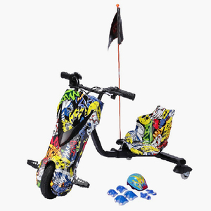 Scooter de divertissement en plein air pour enfants 250W Électrique <span class=keywords><strong>3</strong></span> roues Crazy Drift Trike - Product Image 5