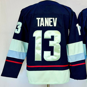 Maglie da Hockey Cucite per Uomo 62 Brandon Montour 37 Yanni Gourde 7 Eberle 9 Adrian Kempe 11 Anze Kopitar 22 Kevin Fiala - Product Image 5