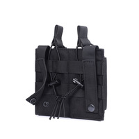 Tactique Double Magazine Pouch MOLLE Ceinture Compatible Mags Lampes de poche Support à dégagement rapide pour Chasse Gamme EDC
