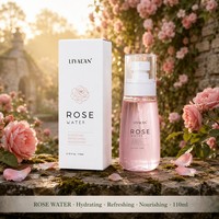 Brume Hydratante Visage à l'Eau de Rose Rafraîchissante Nourrissante Tonifiante Apaisante Éclaircissante Quotidienne 110ml Végane OEM Personnalisable