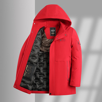 Veste d'hiver imperméable et rembourrée à capuche pour homme, style streetwear, épaisse, avec fermeture éclair longue, réversible, service OEM