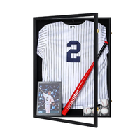 Basket-ball Football Rugby Boîte Affichage Football Jersey Cadre pour Maillots Uniformes En Bois Photo Hockey Football Jersey Cadre