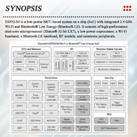 Carte de développement Esp32-s3-devkitc-1 avec module Wi-Fi 2.4G et Bluetooth pour Arduino, 8 Mo de PSRAM, 16 Mo de Flash N16R8, 44 broches, CP2102 Type-C, Esp32 S3