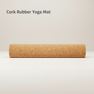 Tapis de yoga en liège et caoutchouc, pliable, pour la danse et le fitness, en TPE, insonorisant - Product Image 1