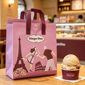 Bolsa Térmica Aislante Personalizada con Logotipo, Bolsa Reutilizable para Yogurt, Helado, Entrega de Alimentos, Comestibles y Bebidas Frías - Product Image 2