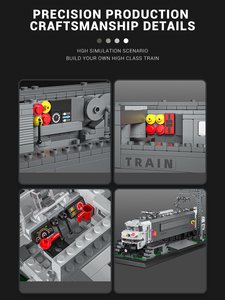 2053 pièces BB15000 <span class=keywords><strong>Train</strong></span> blocs de construction Kits technique électrique voie ferrée briques en plastique bricolage assemblage enfants jouet éducatif - Product Image 6