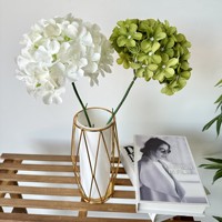 Bunga Hydrangea Buatan Baru Satu Tangkai 70 Tangkai Hydrangea Tanpa Daun Dekorasi Rangkaian Bunga Buatan Ruang Tamu