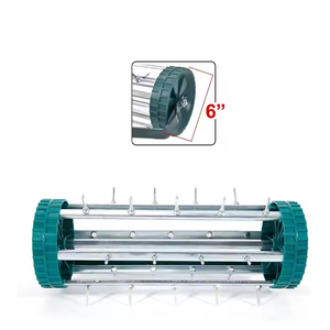 Aérateur de pelouse manuel à picots pour l'élimination du terreau, outil de jardinage poussé à la main pour l'aération des pelouses, contribue à restaurer la santé de la pelouse, <span class=keywords><strong>prix</strong></span> au débit - Product Image 4