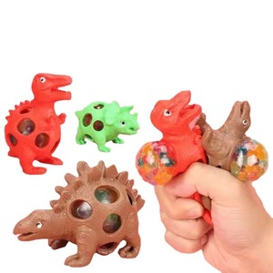 Jouet anti-stress créatif en forme de dinosaure, balle en maille souple et élastique, pour adultes et enfants, pour soulager le stress - Product Image 1