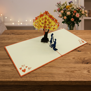 Tarjetas de Regalo Pop-up para Parejas, San Valentín, Año Nuevo, Diseño de Amor 3D Personalizado, Hechas a Mano en Vietnam, Papel Cortado con Láser, Superventas en Vietnam - Product Image 4